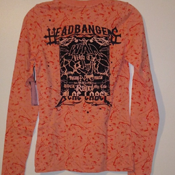 Blac Label Pink Headbangers Longsleeve-NWT XS - Picture 3 of 4